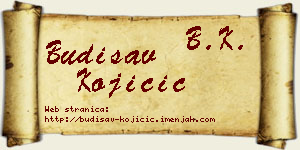 Budisav Kojičić vizit kartica